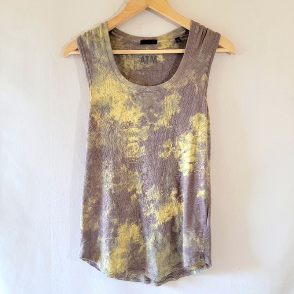ATM Anthony Thomas Mellilo Sweatheart Tie Dye Tank Top Size XS Casual Coquette - Picture 2 of 12